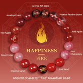 Feng Shui Five Elements colors Crystal and Agate Energy Bracelet - Cerapoet
